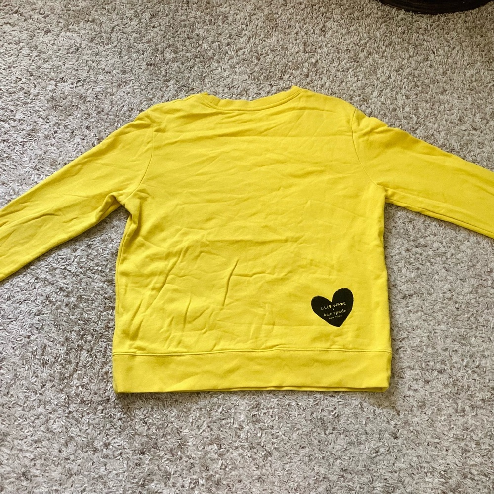 Cleo Wade x Kate Spade Yellow Heart Sweatershirt (Size S)